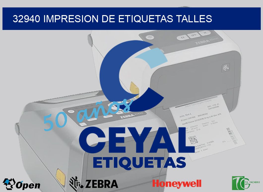 32940 IMPRESION DE ETIQUETAS TALLES