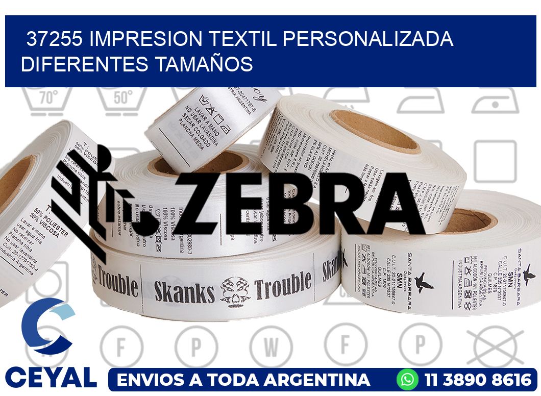 37255 IMPRESION TEXTIL PERSONALIZADA DIFERENTES TAMAÑOS