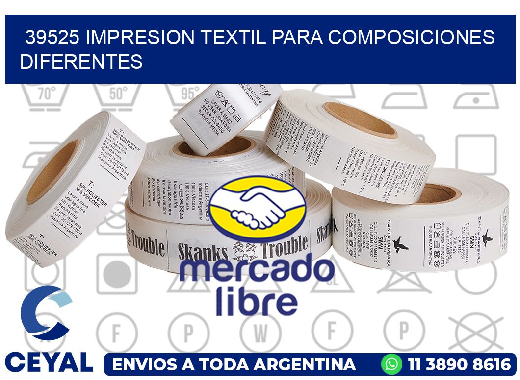 39525 IMPRESION TEXTIL PARA COMPOSICIONES DIFERENTES