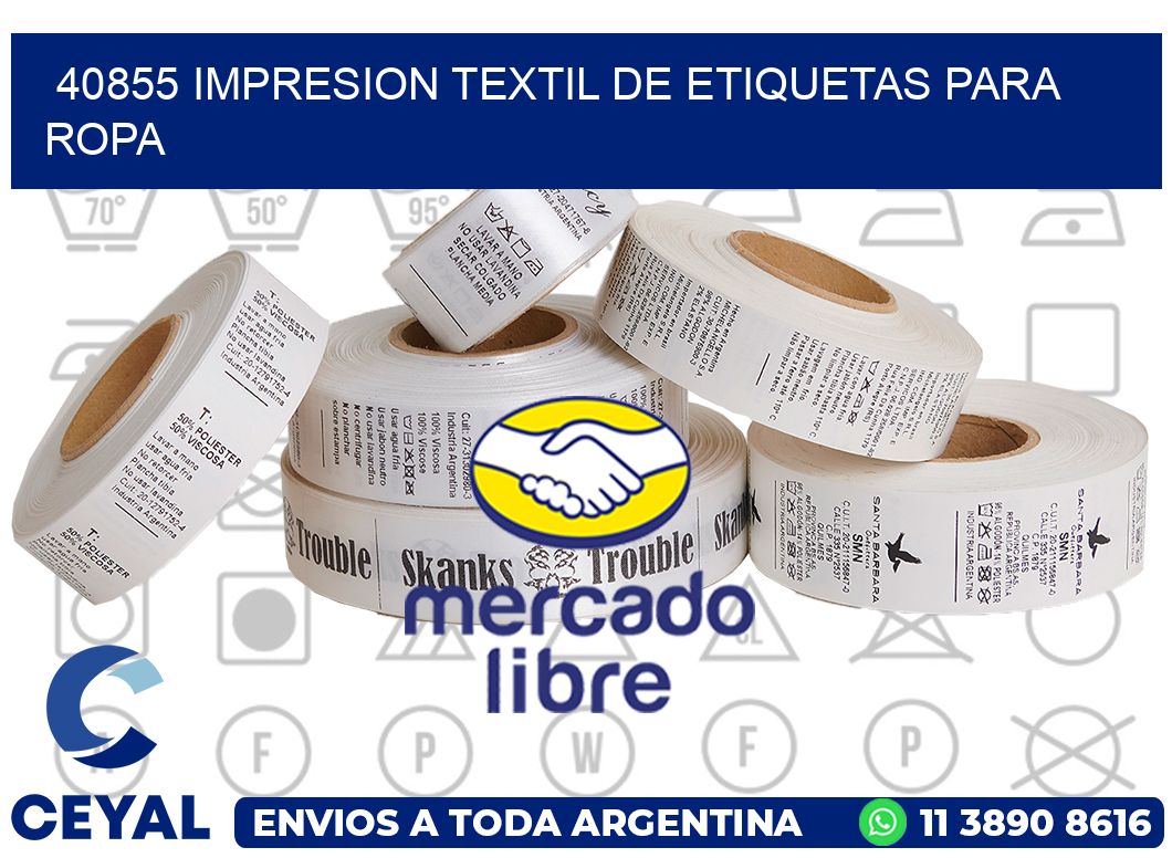 40855 IMPRESION TEXTIL DE ETIQUETAS PARA ROPA