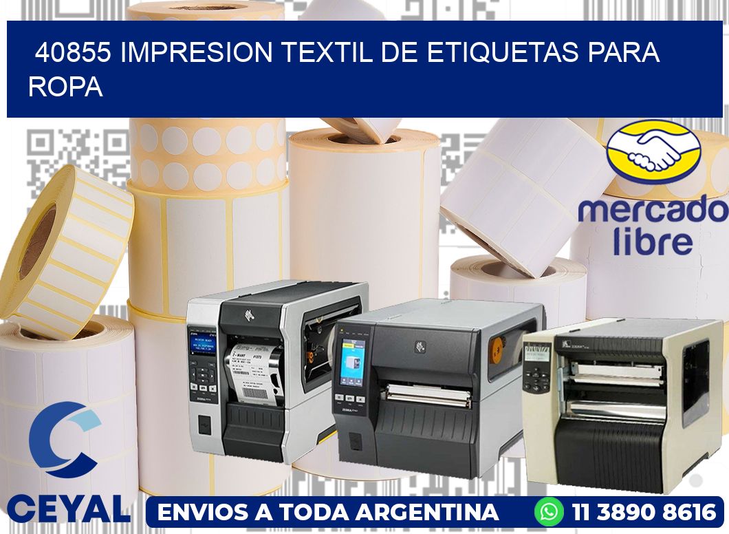 40855 IMPRESION TEXTIL DE ETIQUETAS PARA ROPA