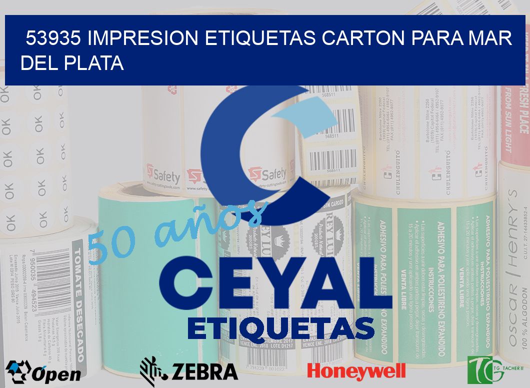 53935 IMPRESION ETIQUETAS CARTON PARA MAR DEL PLATA