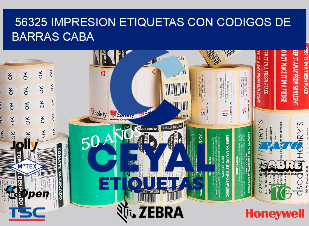 56325 IMPRESION ETIQUETAS CON CODIGOS DE BARRAS CABA
