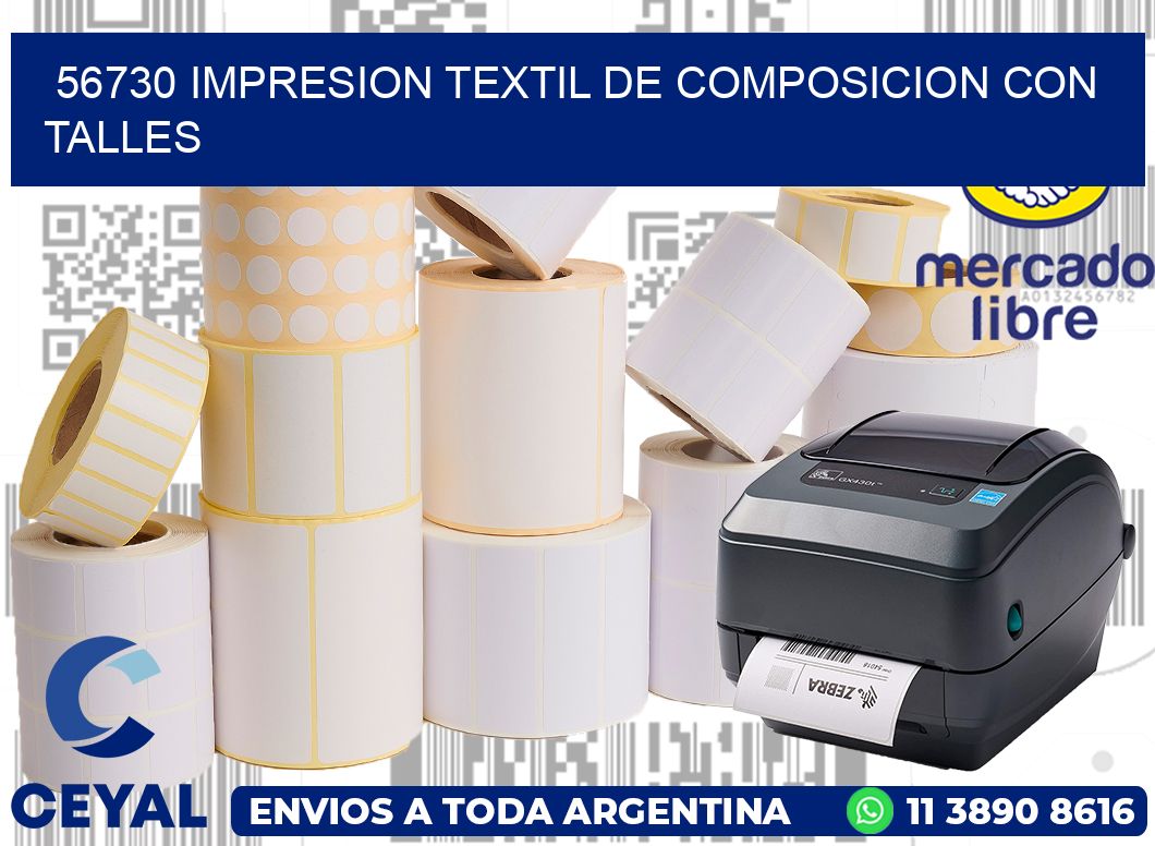 56730 IMPRESION TEXTIL DE COMPOSICION CON TALLES