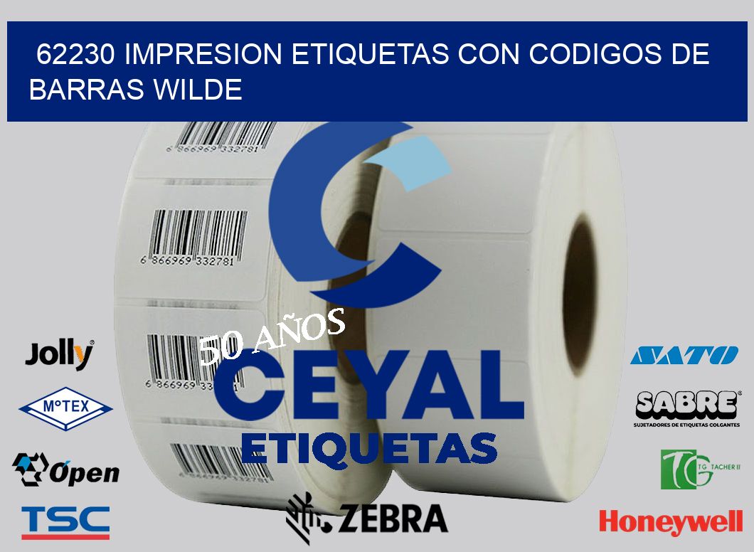 62230 IMPRESION ETIQUETAS CON CODIGOS DE BARRAS WILDE