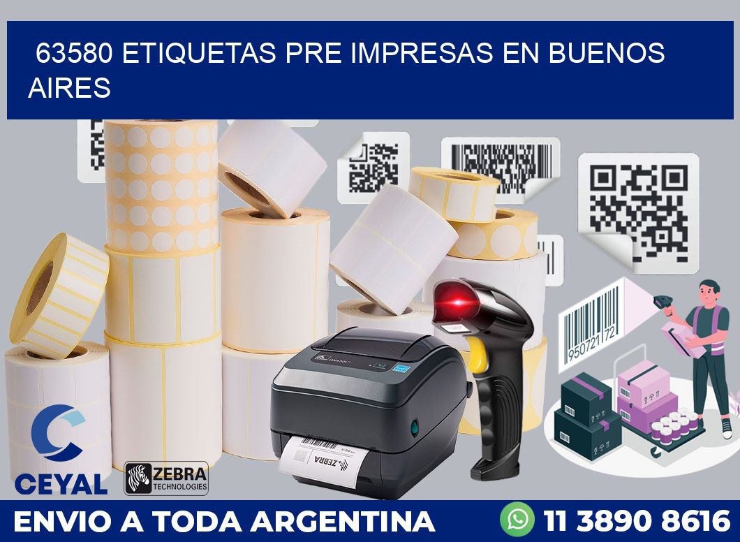 63580 ETIQUETAS PRE IMPRESAS EN BUENOS AIRES