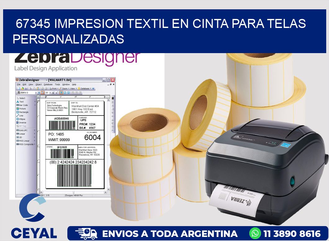 67345 IMPRESION TEXTIL EN CINTA PARA TELAS PERSONALIZADAS