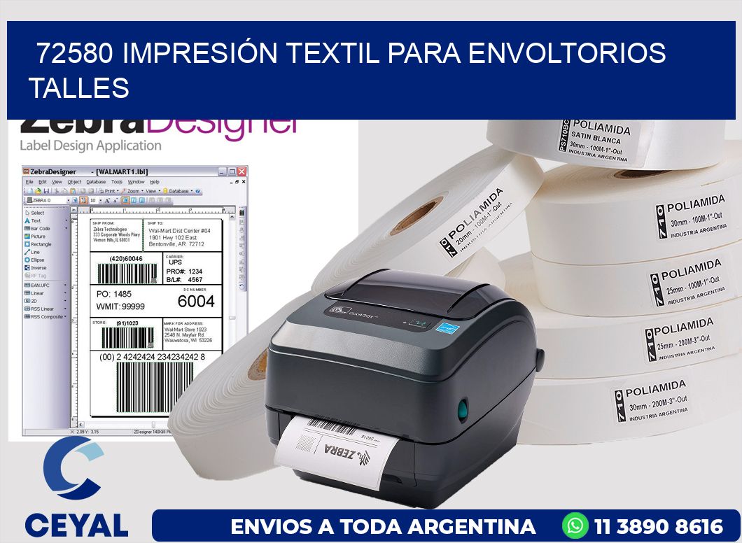 72580 IMPRESIÓN TEXTIL PARA ENVOLTORIOS TALLES