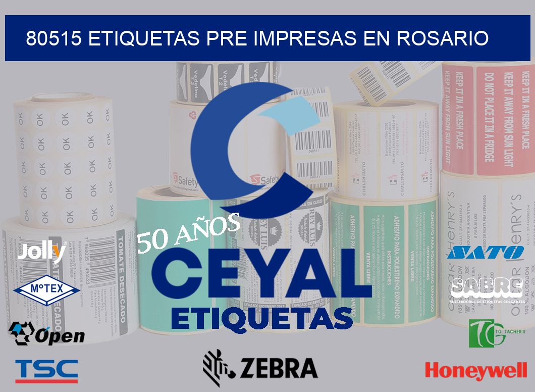 80515 ETIQUETAS PRE IMPRESAS EN ROSARIO