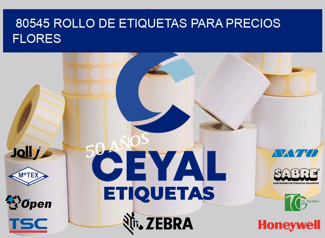 80545 ROLLO DE ETIQUETAS PARA PRECIOS FLORES