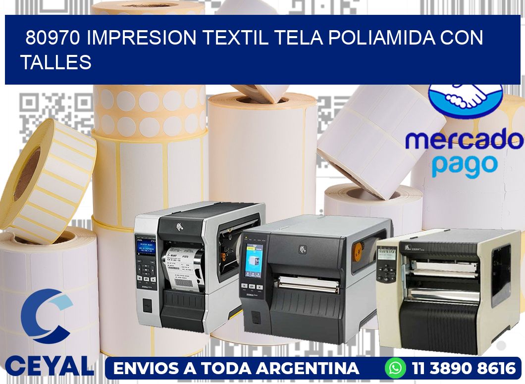 80970 IMPRESION TEXTIL TELA POLIAMIDA CON TALLES