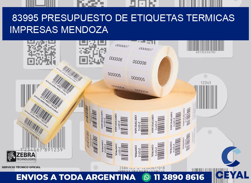 83995 PRESUPUESTO DE ETIQUETAS TERMICAS IMPRESAS MENDOZA