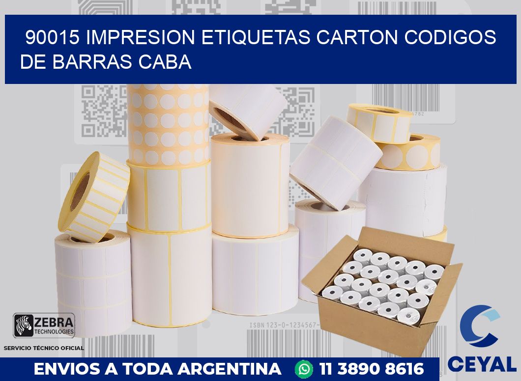 90015 IMPRESION ETIQUETAS CARTON CODIGOS DE BARRAS CABA