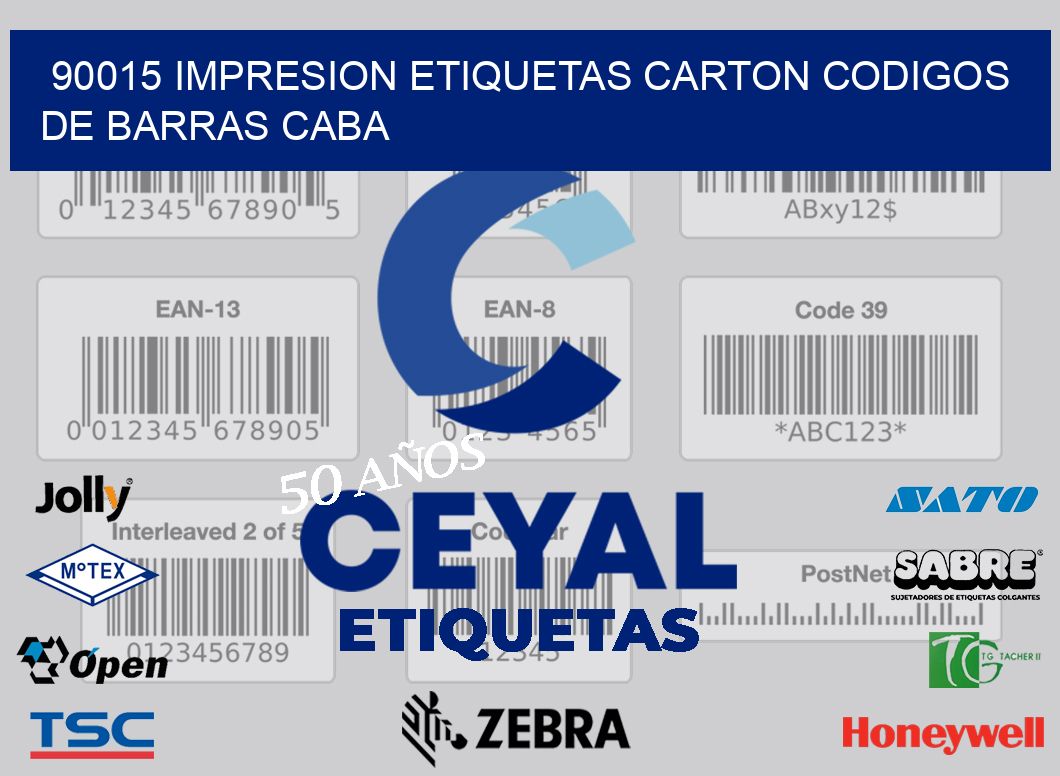90015 IMPRESION ETIQUETAS CARTON CODIGOS DE BARRAS CABA
