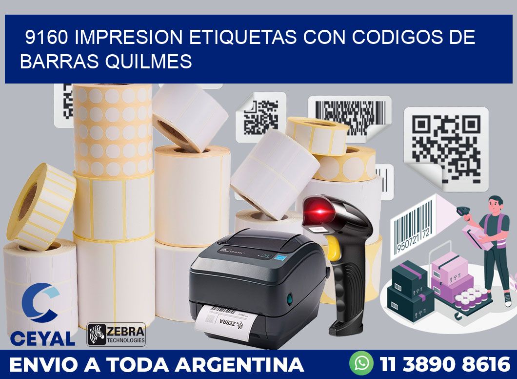 9160 IMPRESION ETIQUETAS CON CODIGOS DE BARRAS QUILMES