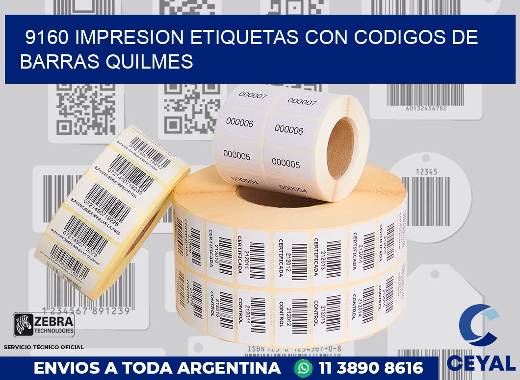 9160 IMPRESION ETIQUETAS CON CODIGOS DE BARRAS QUILMES