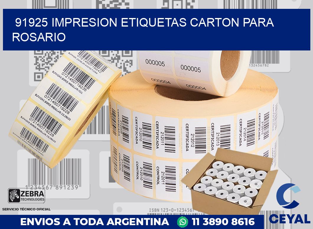 91925 IMPRESION ETIQUETAS CARTON PARA ROSARIO