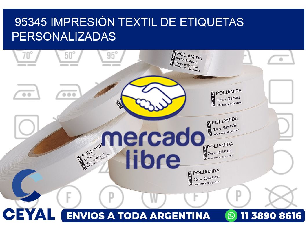 95345 IMPRESIÓN TEXTIL DE ETIQUETAS PERSONALIZADAS