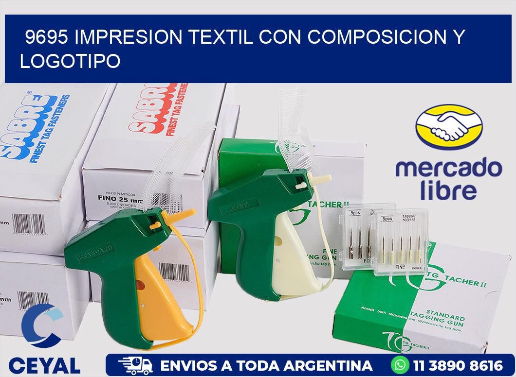 9695 IMPRESION TEXTIL CON COMPOSICION Y LOGOTIPO
