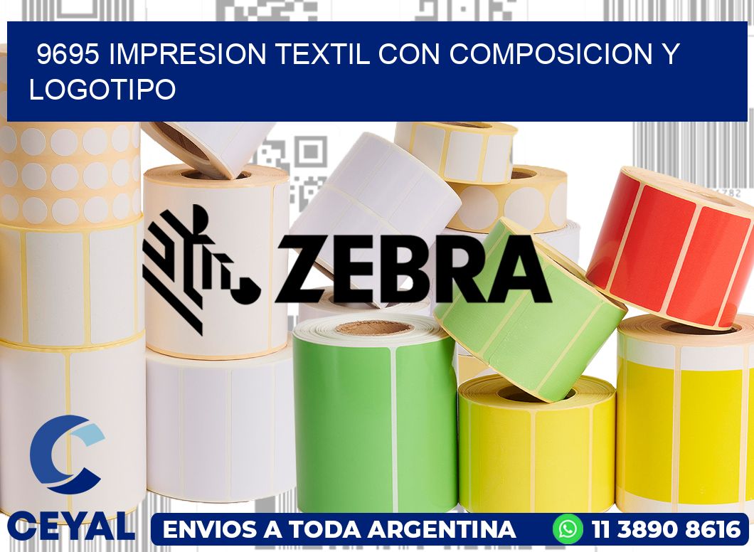 9695 IMPRESION TEXTIL CON COMPOSICION Y LOGOTIPO