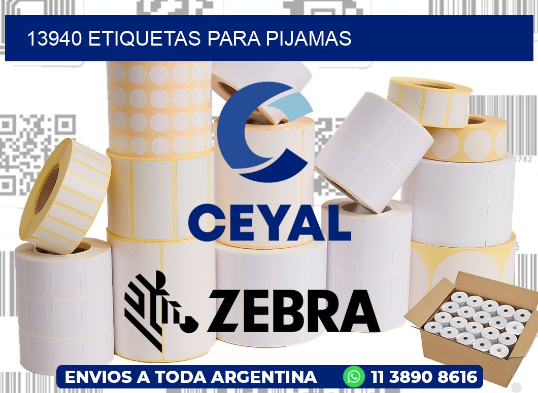 13940 ETIQUETAS PARA PIJAMAS