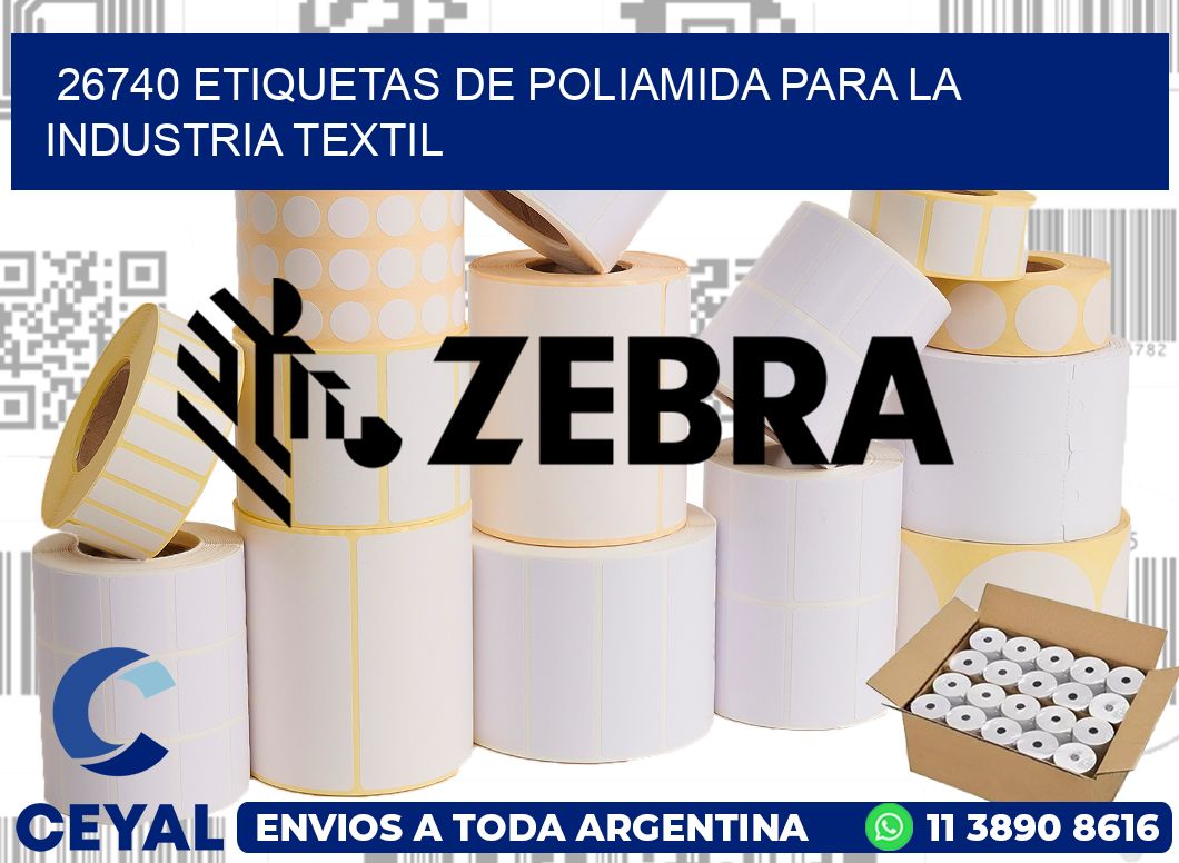 26740 ETIQUETAS DE POLIAMIDA PARA LA INDUSTRIA TEXTIL