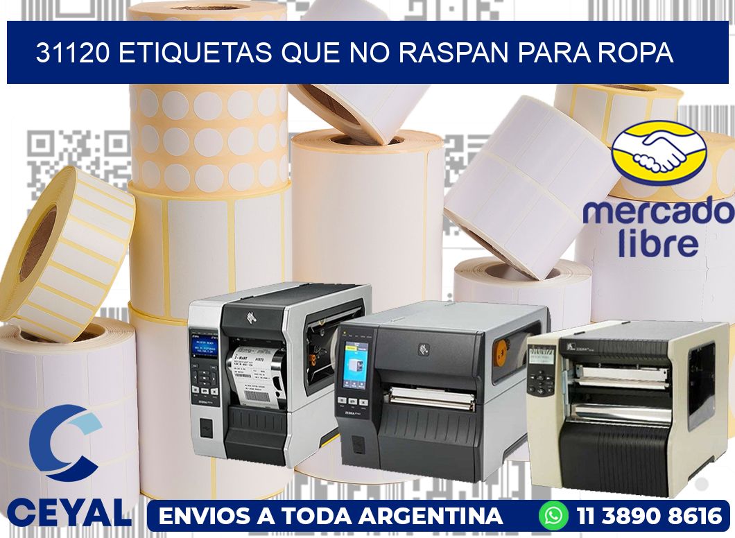31120 ETIQUETAS QUE NO RASPAN PARA ROPA