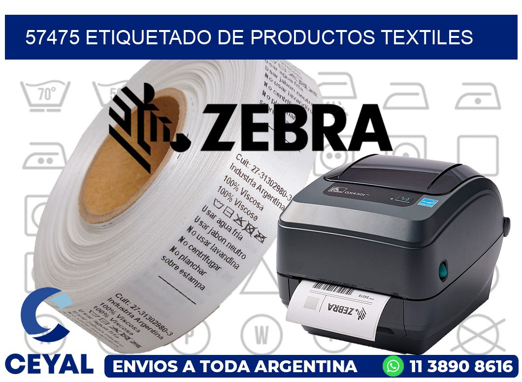57475 ETIQUETADO DE PRODUCTOS TEXTILES