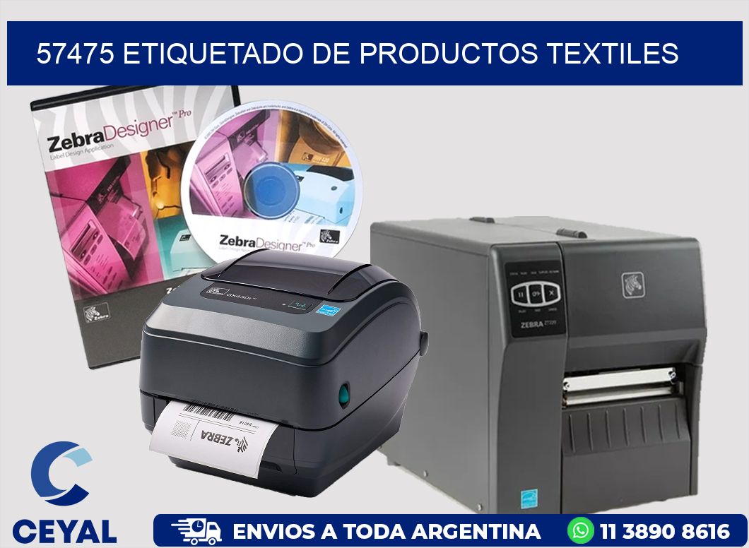 57475 ETIQUETADO DE PRODUCTOS TEXTILES