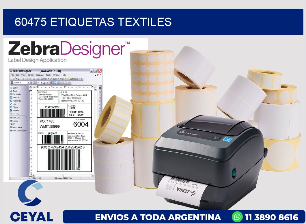 60475 ETIQUETAS TEXTILES