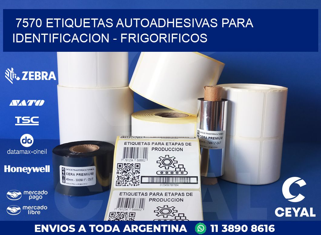 7570 ETIQUETAS AUTOADHESIVAS PARA IDENTIFICACION – FRIGORIFICOS