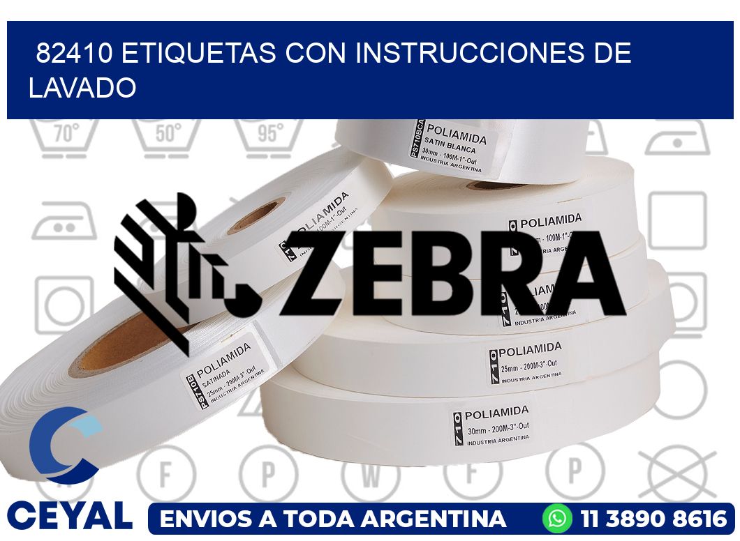 82410 ETIQUETAS CON INSTRUCCIONES DE LAVADO