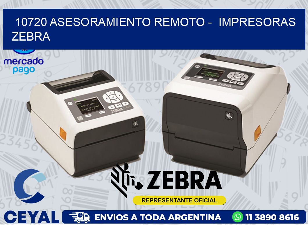 10720 ASESORAMIENTO REMOTO -  IMPRESORAS ZEBRA