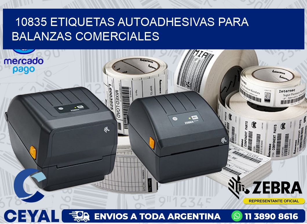 10835 ETIQUETAS AUTOADHESIVAS PARA BALANZAS COMERCIALES