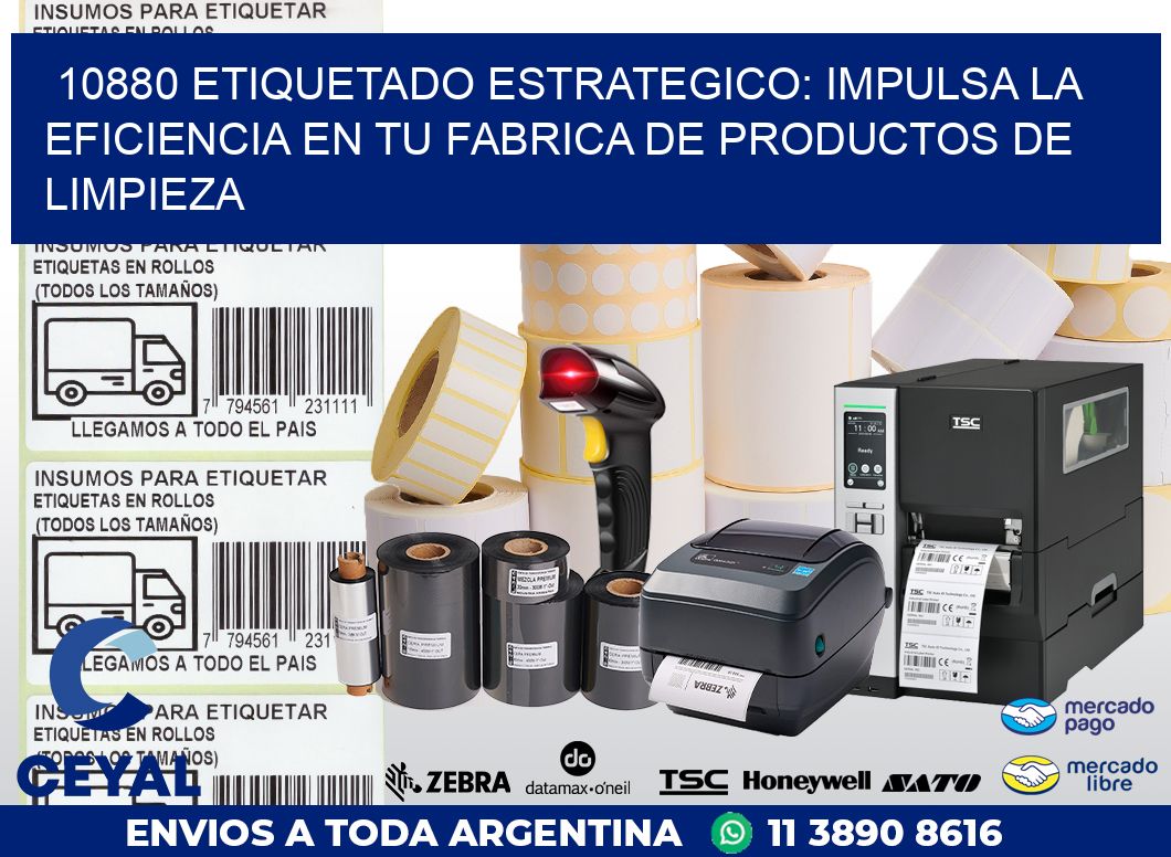 10880 ETIQUETADO ESTRATEGICO: IMPULSA LA EFICIENCIA EN TU FABRICA DE PRODUCTOS DE LIMPIEZA