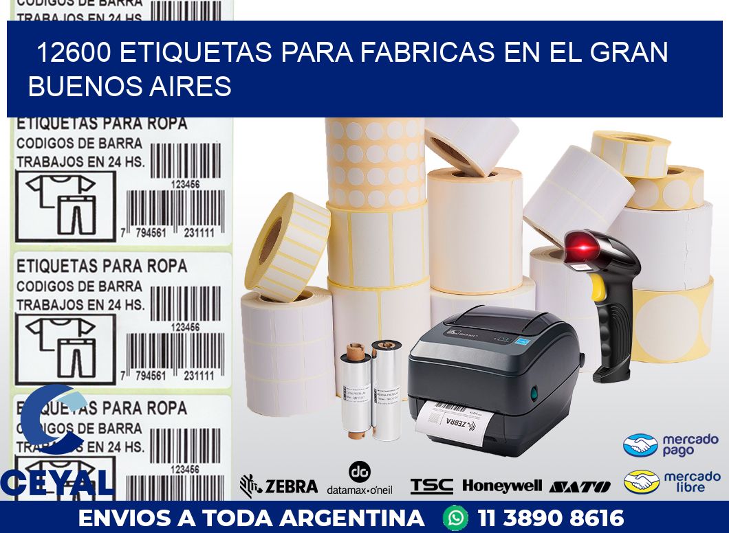12600 ETIQUETAS PARA FABRICAS EN EL GRAN BUENOS AIRES