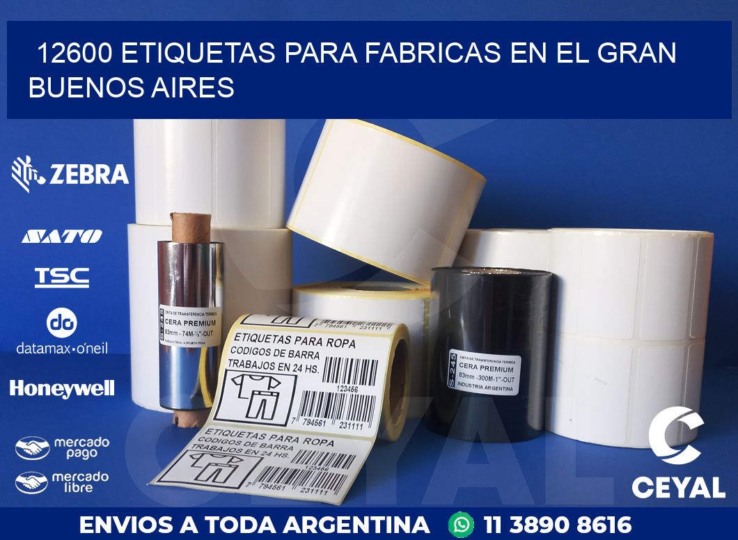 12600 ETIQUETAS PARA FABRICAS EN EL GRAN BUENOS AIRES