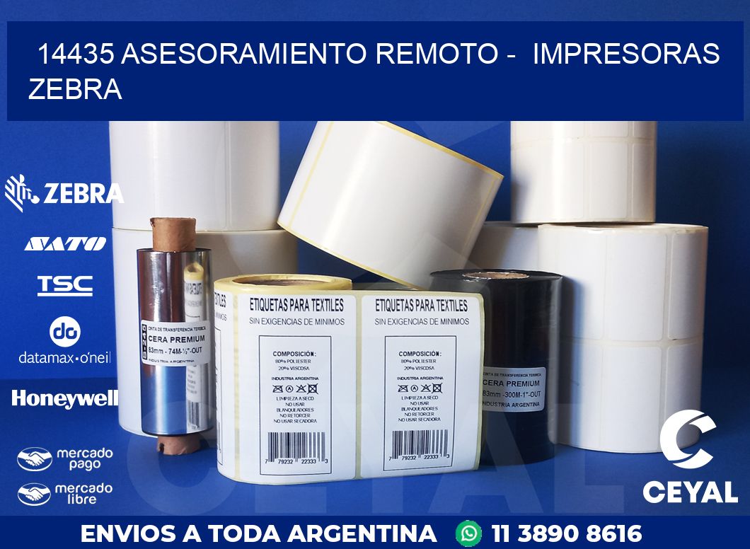 14435 ASESORAMIENTO REMOTO -  IMPRESORAS ZEBRA
