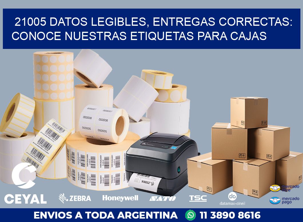 21005 DATOS LEGIBLES, ENTREGAS CORRECTAS: CONOCE NUESTRAS ETIQUETAS PARA CAJAS
