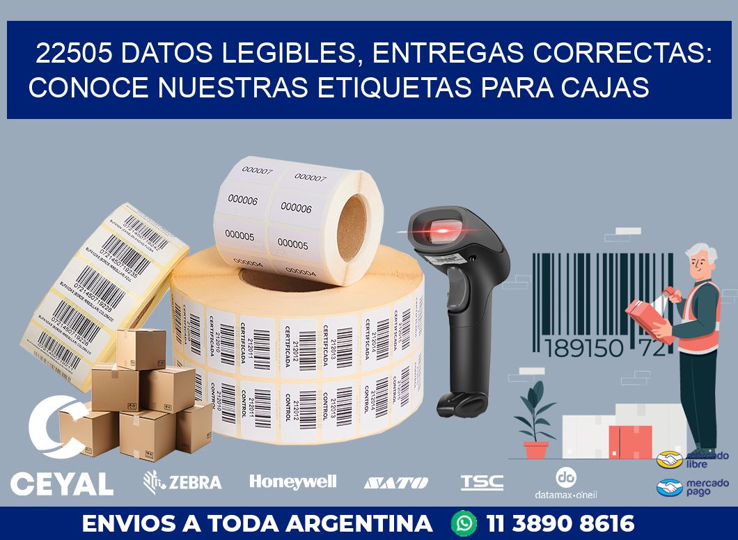 22505 DATOS LEGIBLES, ENTREGAS CORRECTAS: CONOCE NUESTRAS ETIQUETAS PARA CAJAS