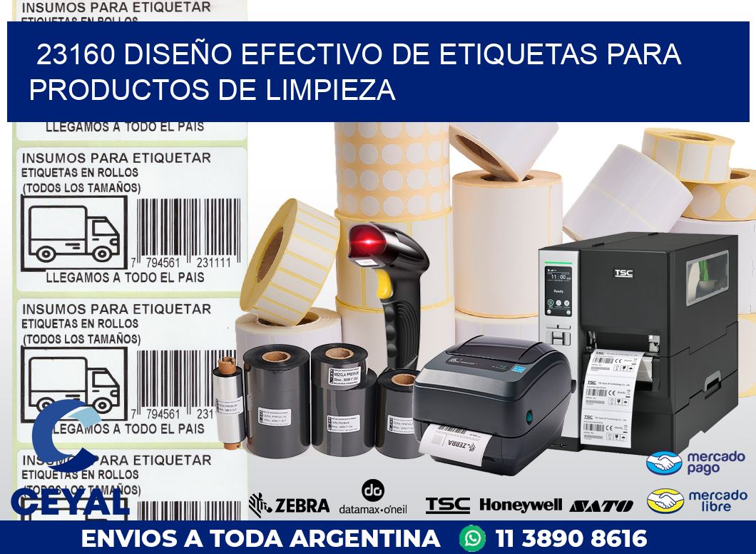 23160 DISEÑO EFECTIVO DE ETIQUETAS PARA PRODUCTOS DE LIMPIEZA