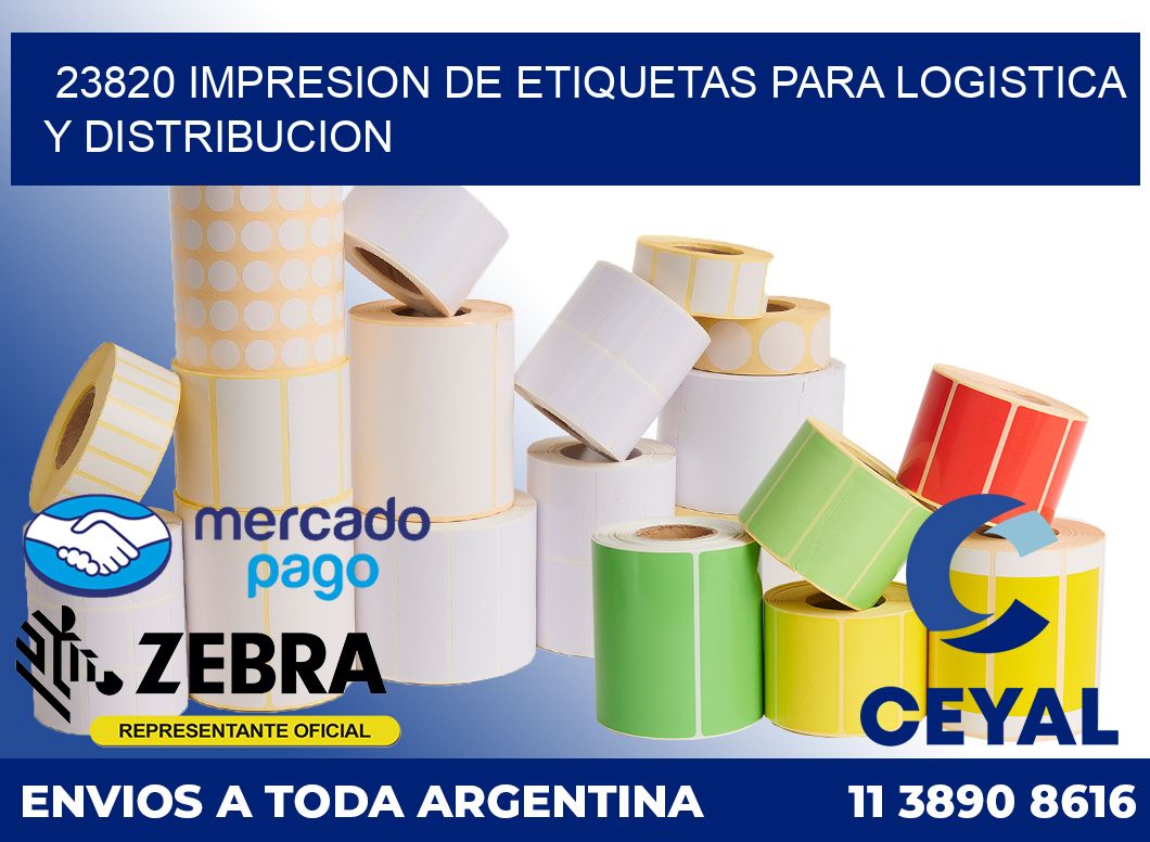 23820 IMPRESION DE ETIQUETAS PARA LOGISTICA Y DISTRIBUCION