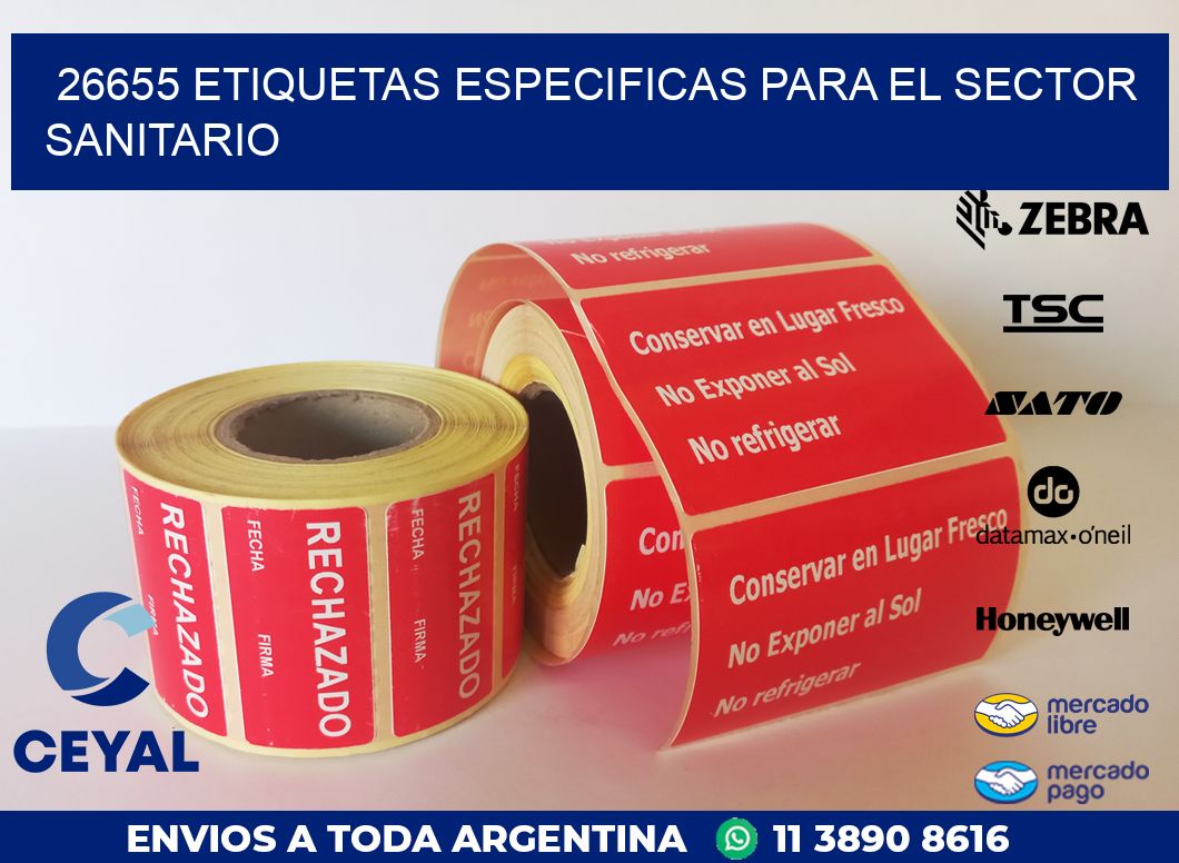 26655 ETIQUETAS ESPECIFICAS PARA EL SECTOR SANITARIO