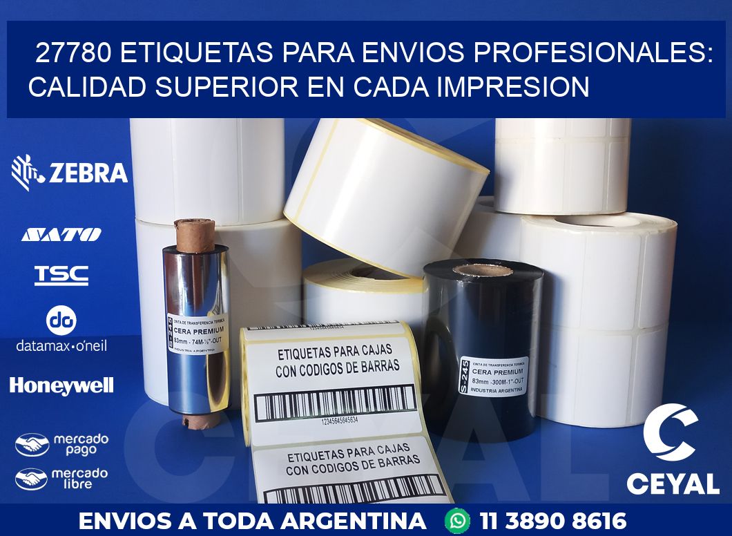 27780 ETIQUETAS PARA ENVIOS PROFESIONALES: CALIDAD SUPERIOR EN CADA IMPRESION