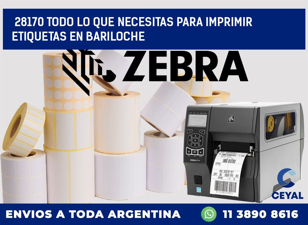 28170 TODO LO QUE NECESITAS PARA IMPRIMIR ETIQUETAS EN BARILOCHE