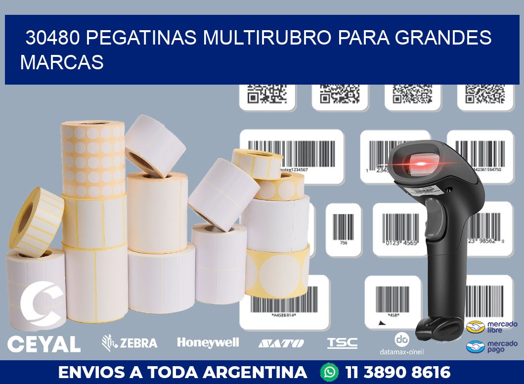 30480 PEGATINAS MULTIRUBRO PARA GRANDES MARCAS