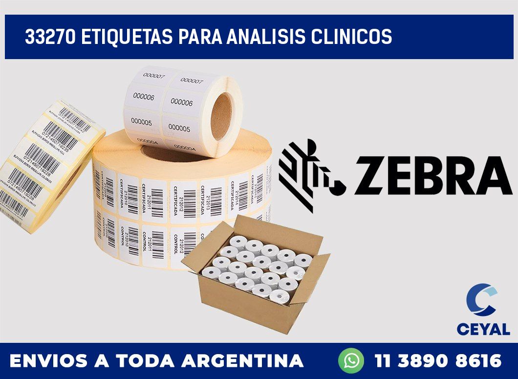 33270 ETIQUETAS PARA ANALISIS CLINICOS