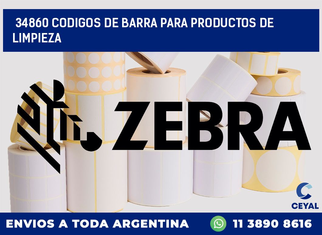 34860 CODIGOS DE BARRA PARA PRODUCTOS DE LIMPIEZA