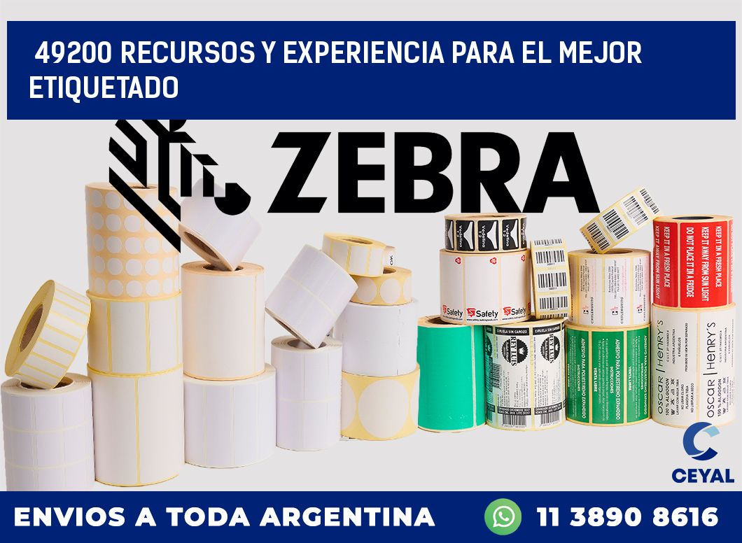 49200 RECURSOS Y EXPERIENCIA PARA EL MEJOR ETIQUETADO
