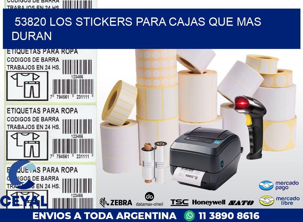 53820 LOS STICKERS PARA CAJAS QUE MAS DURAN